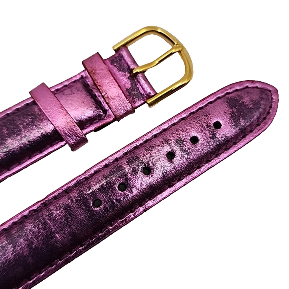 Gilden Metallic Pink 18mm Leather Watch Band - New Old Stock - Picture 3 of 4